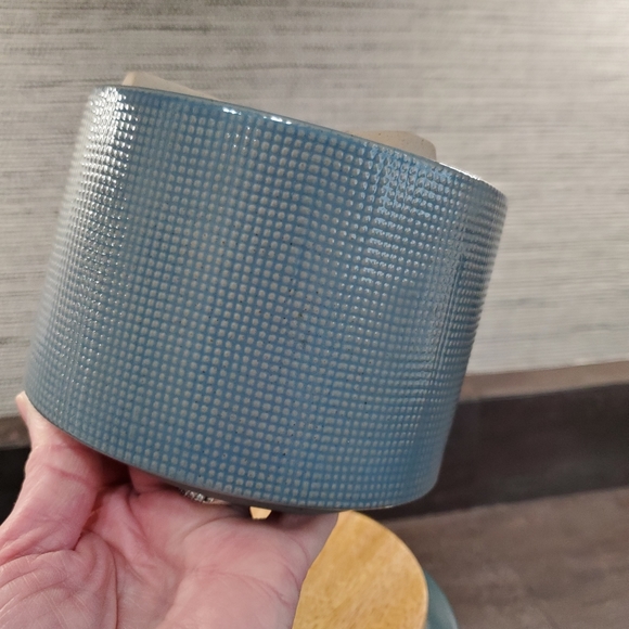 Crate and Barrel Ena Blue Canisters, Set Of 2, Medium and Small, NWT - Picture 8 of 16